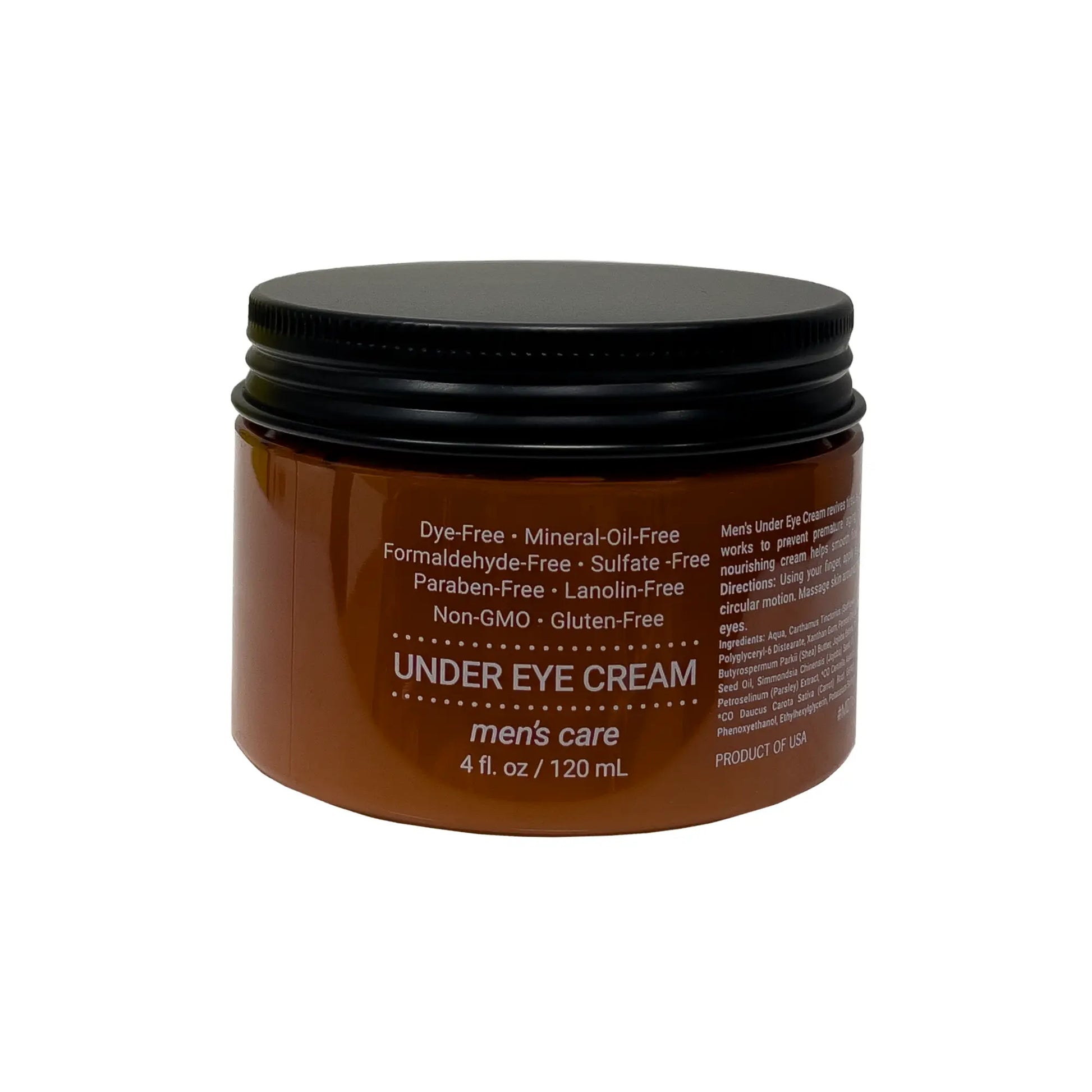 AQUELLE Hydration Under Eye Cream – hochwertige Augencreme für Männer, frei von Parabenen, Sulfaten und Mineralölen, stilvoll präsentiert auf hellem Hintergrund.